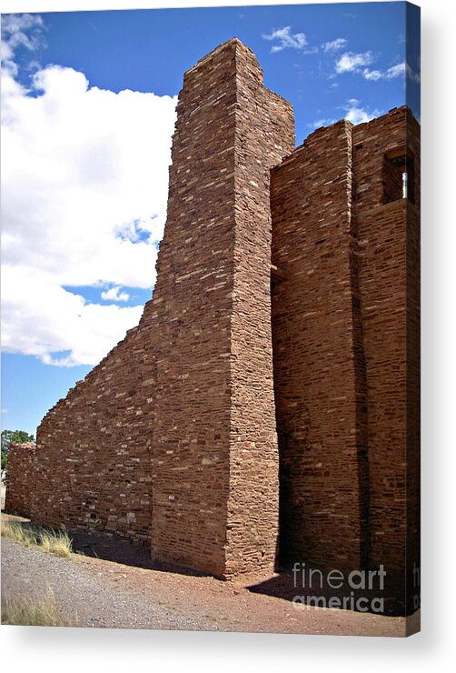 Diagonal Composition Acrylic Print featuring the photograph Abo Stone Tower II by Birgit Seeger-Brooks