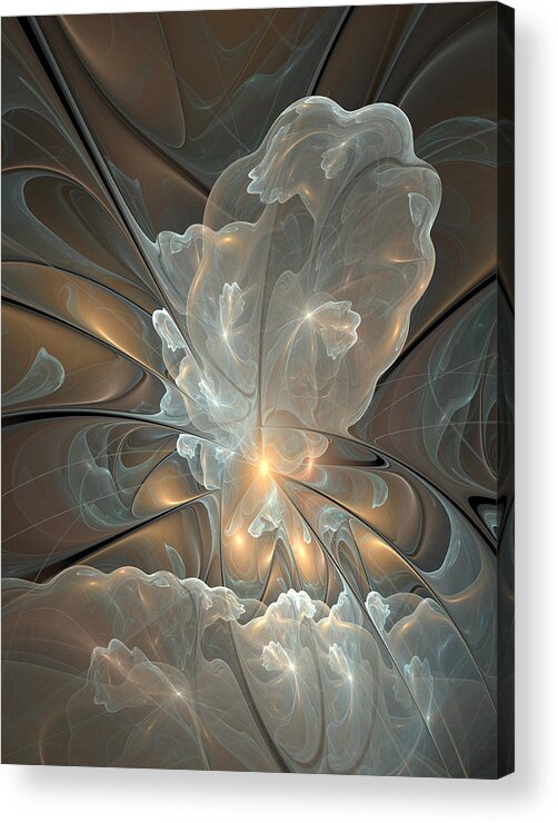 Digital Art Acrylic Print featuring the digital art Abstract by Gabiw Art