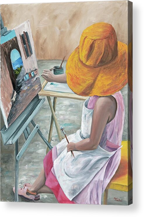 Portrait Acrylic Print featuring the painting Annie by Darice Machel McGuire