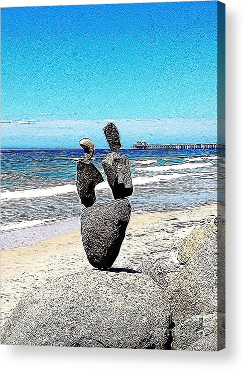 Rock Acrylic Print featuring the photograph Balance by Bridgette Gomes