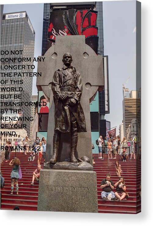 Bible Verse Acrylic Print featuring the photograph Being in but not of the world by Joshua House