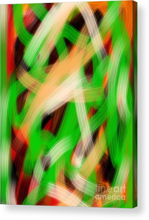 Abstract Digital Prints Acrylic Print featuring the digital art Blur by Gayle Price Thomas