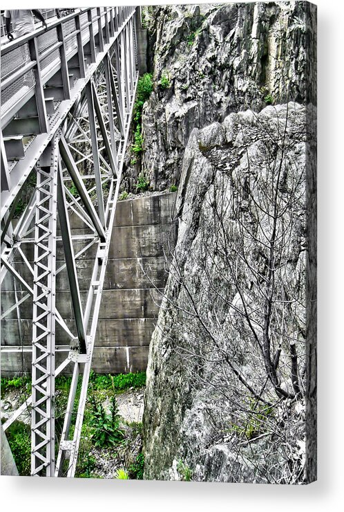 Bridge Acrylic Print featuring the photograph Bridge in Vermont by Jody Lane