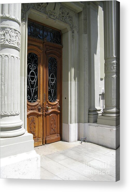 Closed Door Acrylic Print featuring the photograph Brown Doors by Arlene Carmel