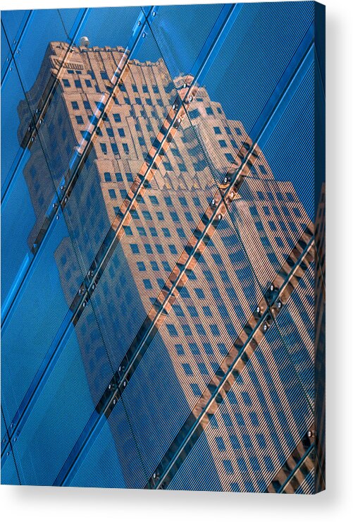 2013 Acrylic Print featuring the photograph Carew Tower Reflection by Rob Amend