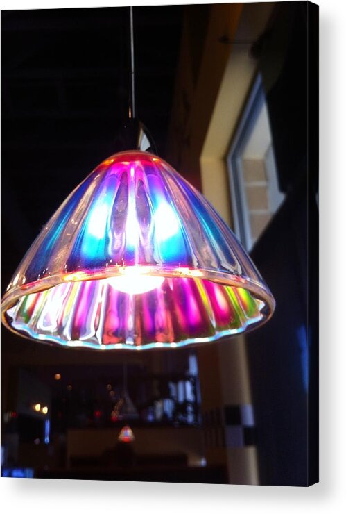 Colorful Light Shade Acrylic Print featuring the photograph Colorful Light by Susan Garren