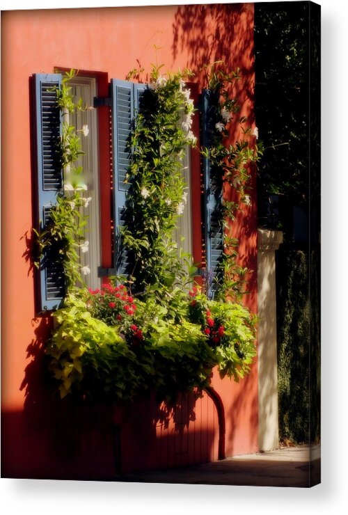 Charleston Acrylic Print featuring the photograph Come To My Window by Karen Wiles