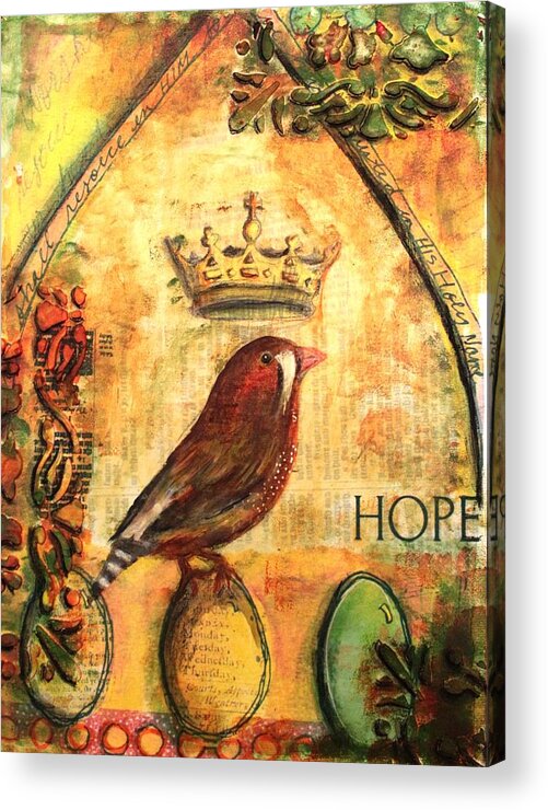 Bird Acrylic Print featuring the photograph Crown of Hope by Carrie Todd