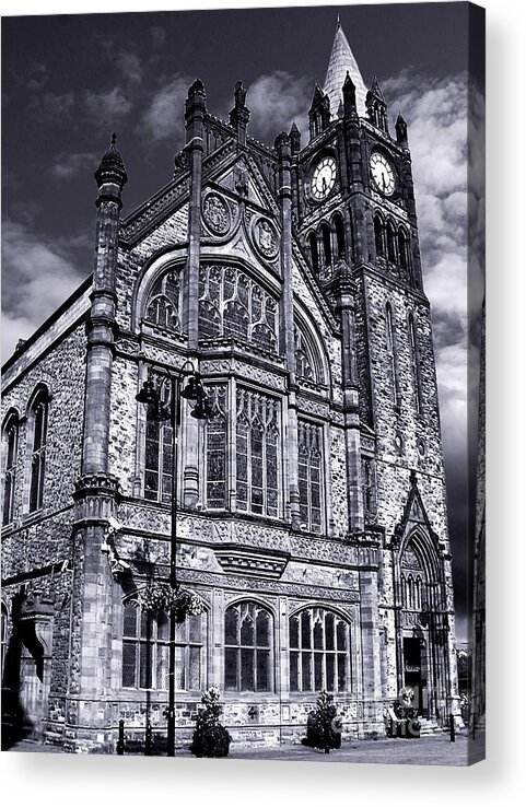 Derry Acrylic Print featuring the photograph Derry guildhall by Nina Ficur Feenan