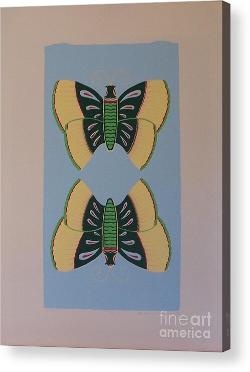 Butterflies Acrylic Print featuring the painting Directions by Susan Williams