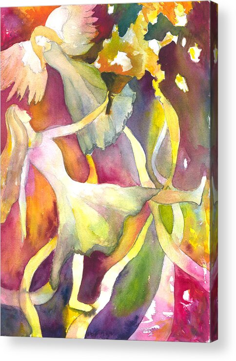 Angel Acrylic Print featuring the painting Dream Angel by Kelly Perez