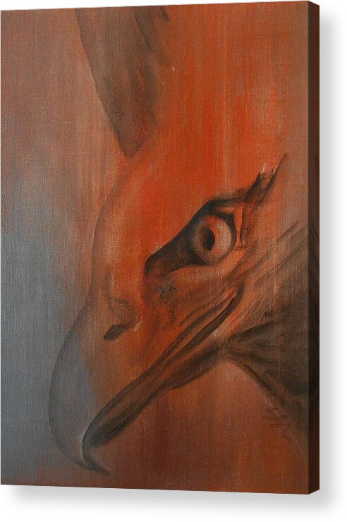 Birds Art Acrylic Print featuring the painting Eagle Spirit 4 by Jane See
