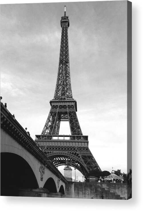 Paris Acrylic Print featuring the photograph Eiffel Classic by Kathy Corday