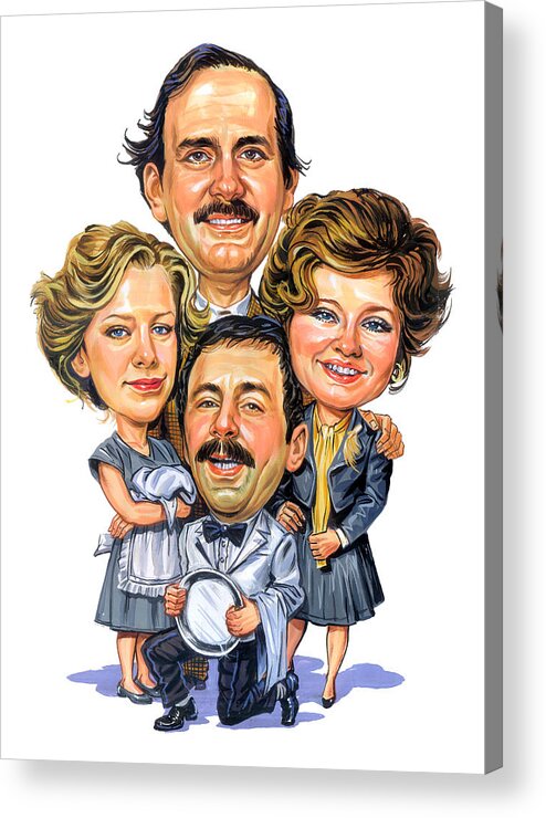 Fawlty Towers Acrylic Print featuring the painting Fawlty Towers by Art 