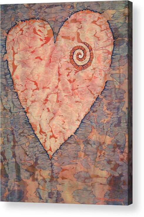 Heart Acrylic Print featuring the painting From The Heart by Lynda Hoffman-Snodgrass