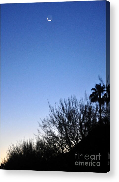 Moon Acrylic Print featuring the photograph Full Moon Faded by Jay Milo