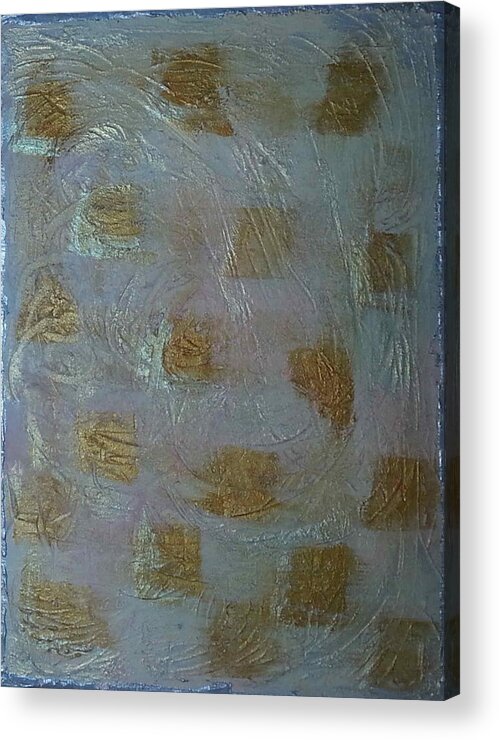 Abstract Painting Acrylic Print featuring the painting G6 - shiny by KUNST MIT HERZ Art with heart