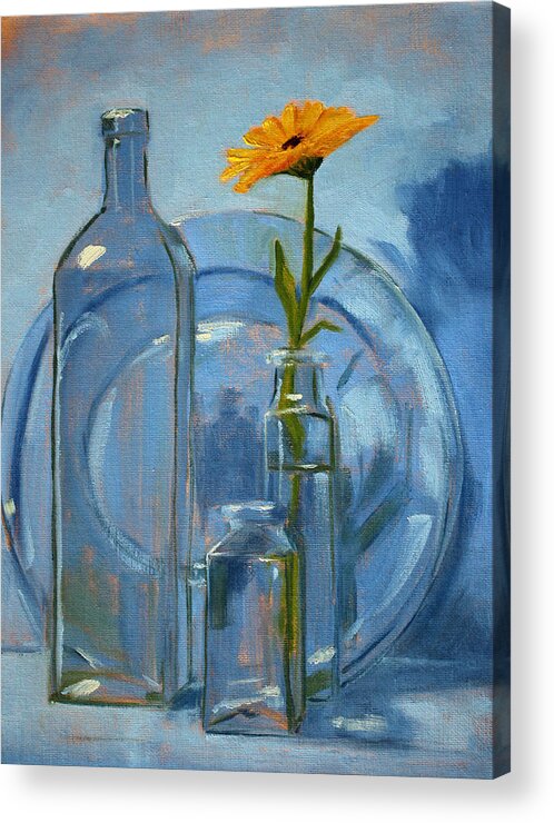 Glass Acrylic Print featuring the painting Glass by Nancy Merkle