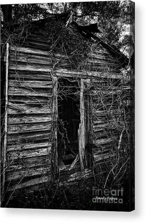 Barn Acrylic Print featuring the photograph Growing Over by Randy Rogers