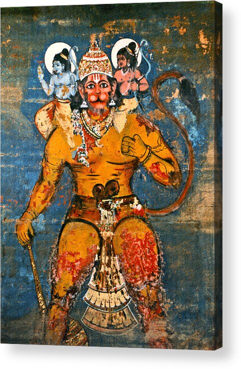 Hanuman Acrylic Print featuring the photograph Hanuman by Kurt Van Wagner