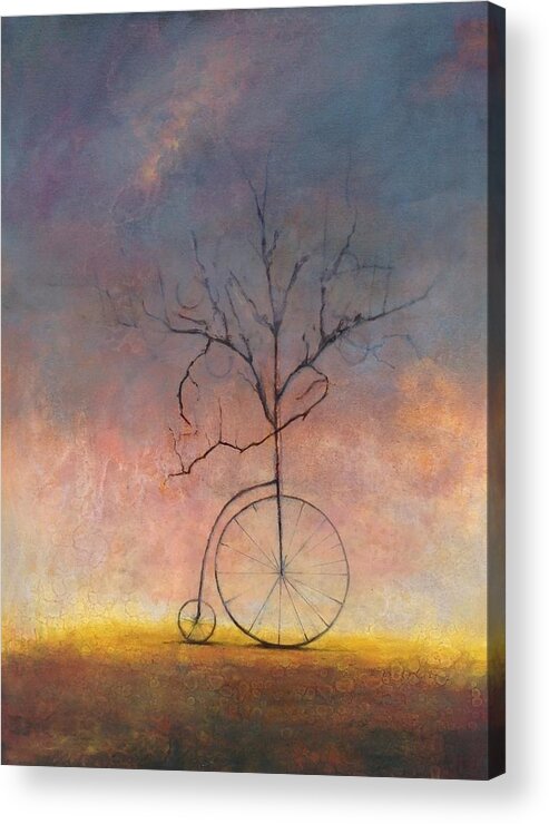 Bicycle Acrylic Print featuring the painting Hybrid by Joshua Smith