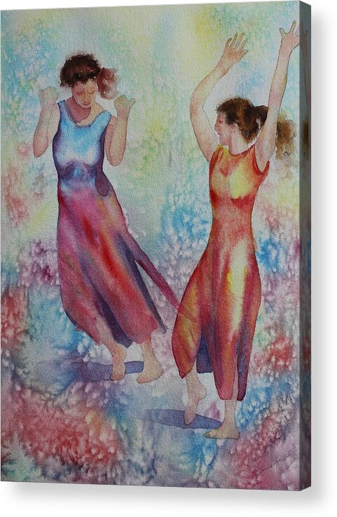 Dance Acrylic Print featuring the painting I Hope You Dance by Ruth Kamenev