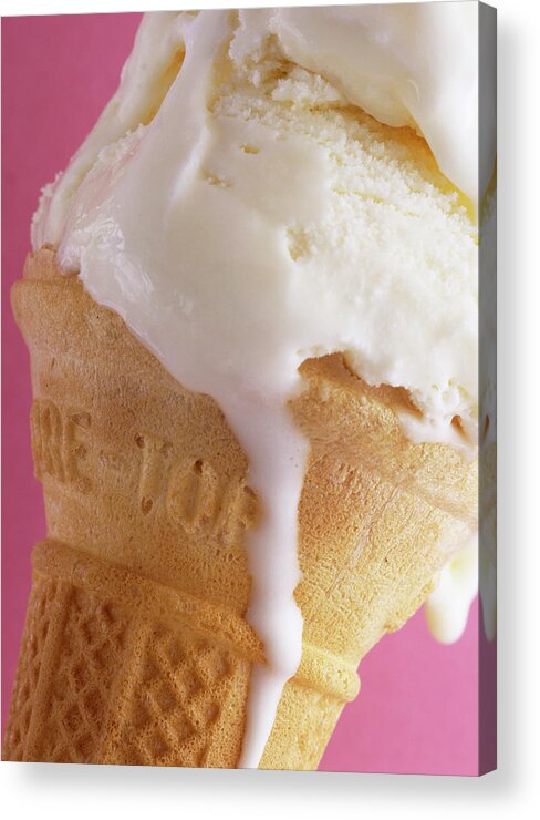 Ice Cream Acrylic Print featuring the photograph Ice Cream by Adrienne Hart-davis/science Photo Library