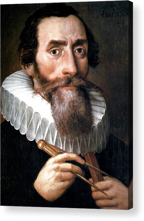 Johannes Acrylic Print featuring the photograph Johannes Kepler by Universal History Archive/uig