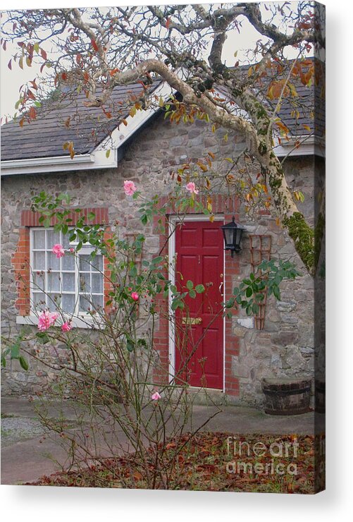 Ireland County Tipperary Cottage Acrylic Print featuring the photograph Knocklofty Cottage by Suzanne Oesterling