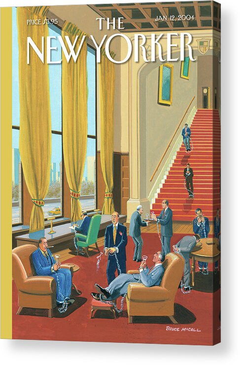 House Arrest Acrylic Print featuring the painting Lifestyles Of The Rich And Felonious by Bruce McCall