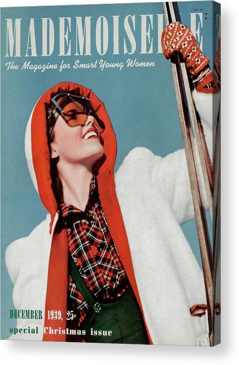 Sport Acrylic Print featuring the photograph Mademoiselle Cover Featuring A Skier by Paul D'Ome
