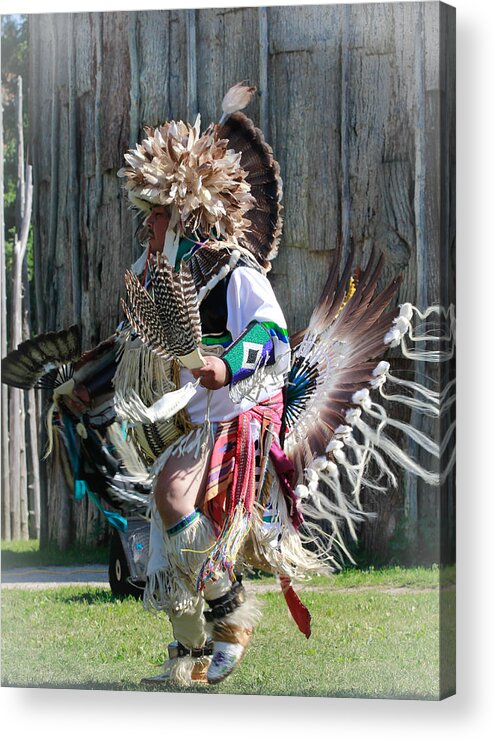 Action Acrylic Print featuring the photograph Native Dancer by Nick Mares