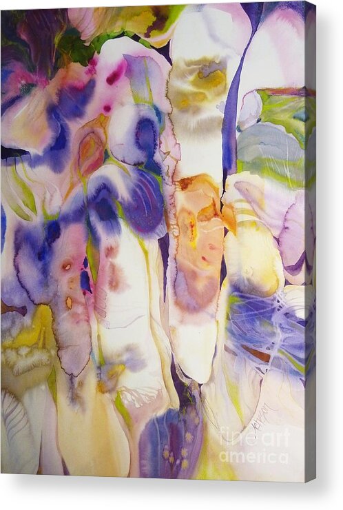 Fluid Acrylic Print featuring the painting Nature by Donna Acheson-Juillet