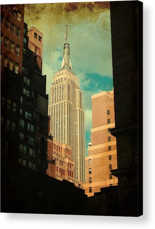 New York Acrylic Print featuring the photograph New York - Empire State Building by Richard Reeve