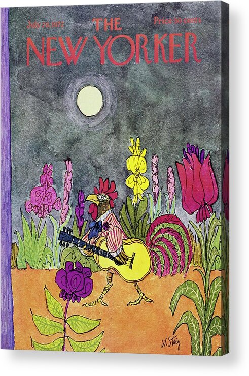 Illustration Acrylic Print featuring the painting New Yorker July 29th 1972 by William Steig