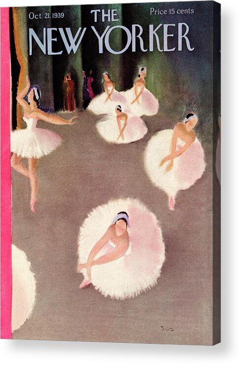 Ballet Acrylic Print featuring the painting New Yorker October 21, 1939 by Susanne Suba