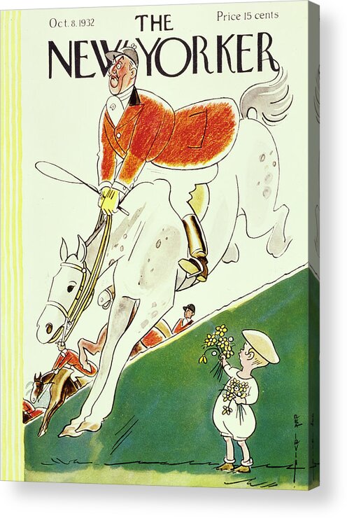 Illustration Acrylic Print featuring the painting New Yorker October 8 1932 by Rea Irvin