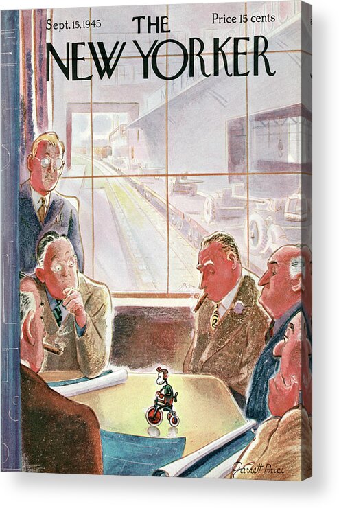 Toy Acrylic Print featuring the painting New Yorker September 15, 1945 by Garrett Price