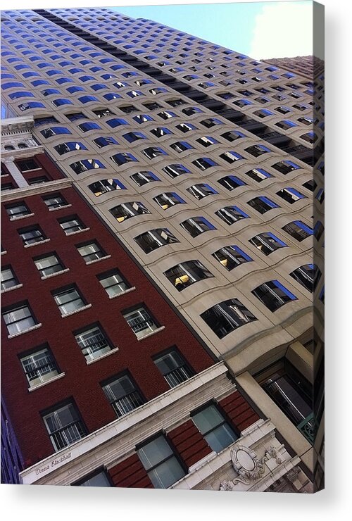 Architecture Acrylic Print featuring the photograph No Glass Ceiling by Donna Blackhall