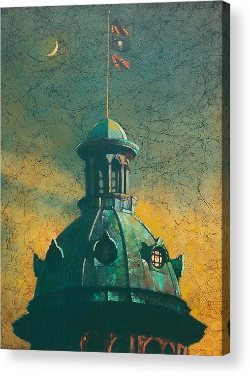 Dome Acrylic Print featuring the painting Old Dome by Blue Sky