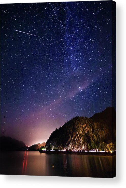 Tranquility Acrylic Print featuring the photograph Perseid Meteor Shower by Alexis Birkill