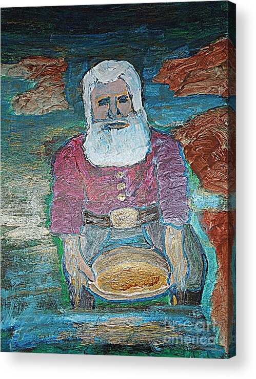 Prospector Acrylic Print featuring the painting Prospector 1 by Richard W Linford