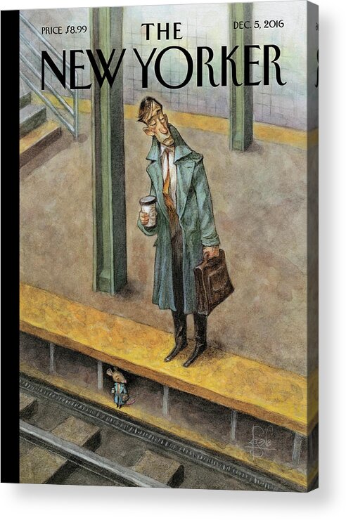 Mice Acrylic Print featuring the painting Rat Race by Peter de Seve