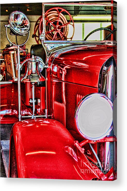 Firehouse Acrylic Print featuring the photograph Ready For The Ring By Diana Sainz by Diana Raquel Sainz