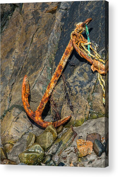 Anchor Acrylic Print featuring the photograph Rusty Anchor by Andreas Berthold