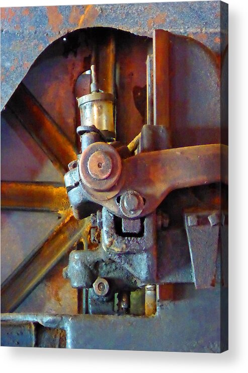 Carpenter Acrylic Print featuring the photograph Rusty Machinery 2 by Laurie Tsemak