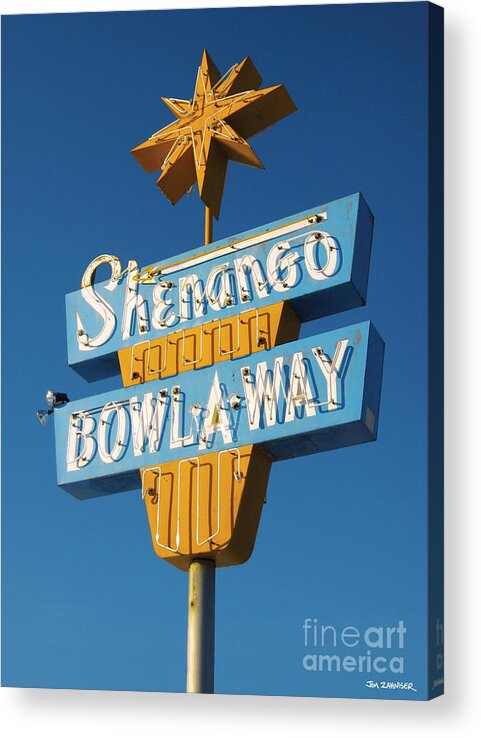 Shenango Bowl-a-way Acrylic Print featuring the digital art Shenango Bowl-A-Way by Jim Zahniser
