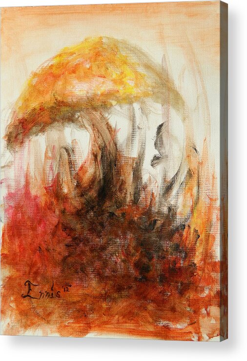 Ennis Acrylic Print featuring the painting Shroom by Christophe Ennis