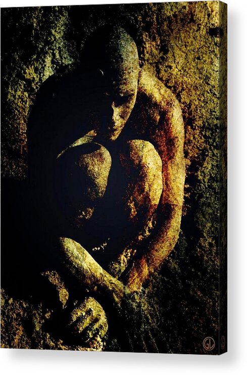 Man Acrylic Print featuring the digital art Sometimes you have to go down in the mud by Gun Legler