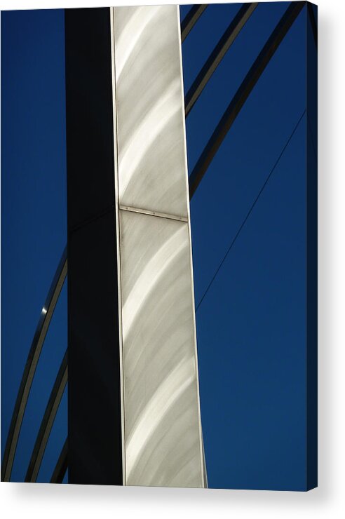 Sail Acrylic Print featuring the photograph The Sail Sculpture by Steve Taylor